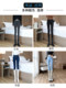 Light-colored high-waisted jeans for women, spring and autumn 2025 new elastic tight-fitting black velvet petite pants