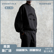 Original quality Essentials Season 8 multi-line black capsule loose casual round neck sweatshirt for women