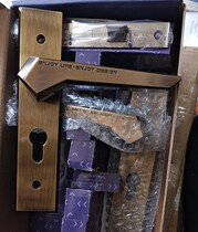 Elegant house door lock AS2011-H33185-BI Brown light paint KQ carbon crystal black 32185-bi