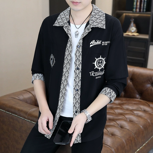 Шелковая тонкая трендовая рубашка, элитная куртка для отдыха, оверсайз