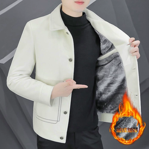 Демисезонная бархатная утепленная куртка, утепленный трендовый плащ, пуховик, шерстяное пальто