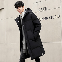 2020 new autumn and winter down jacket mens medium and long fashion handsome thickened warm coat jacket explosion winter clothing
