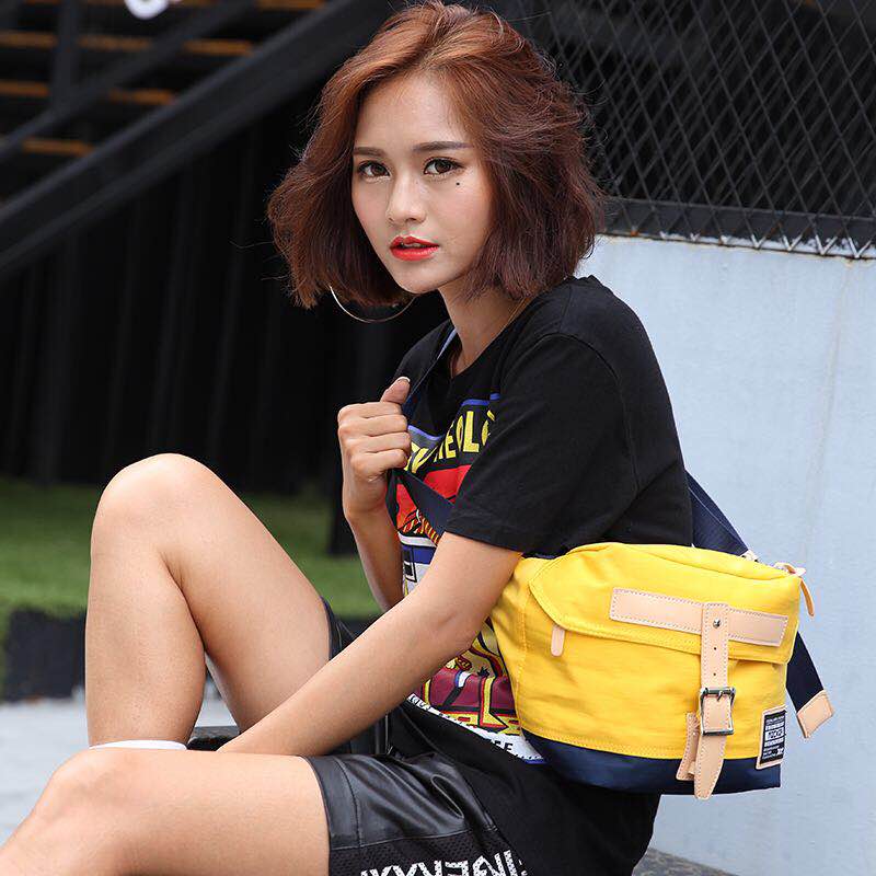 Tide brand waist bag men's and women's street messenger bag Korean version fashion trend leisure sports backpack multi-functional one-shoulder men's bag