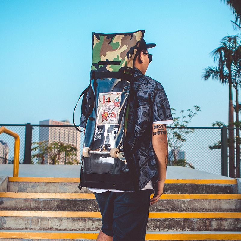 Mackar Original Design Skateboard Bag Double Shoulder Skateboard Bag Sized Fish Plate Containing Bag Double Wane Waterproof SHOULDER BAG