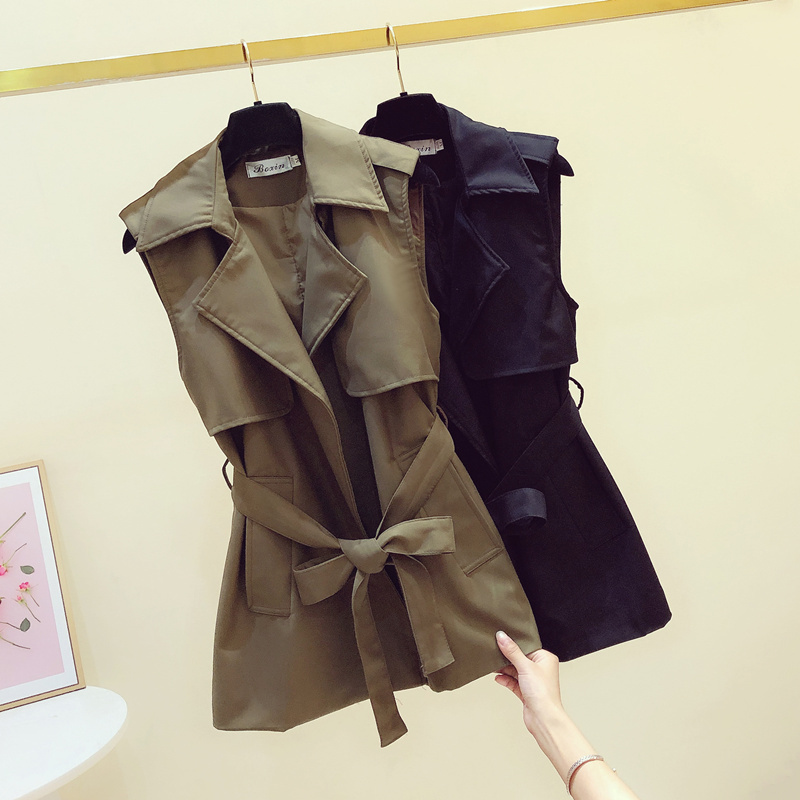 Windbreaker Vest for Women 2024 Spring and Autumn New Style Sleeveless Suit Vest Waistcoat Suit Outerwear Waist-Cinching Vest Jacket Windbreaker Vest for Women 2024 Spring and Autumn New Style Sleeveless Suit Vest Waistcoat Suit Outerwear Waist-Cinching Vest Jacket