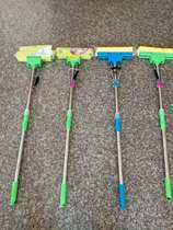 High quality sponge mop no hand wash stainless steel roller squeezing household rubber cotton large absorbent mop head mop