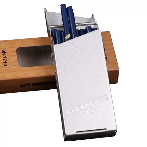 新款细烟烟盒20支装便携创意超薄自动弹男士女士细枝杆香烟盒