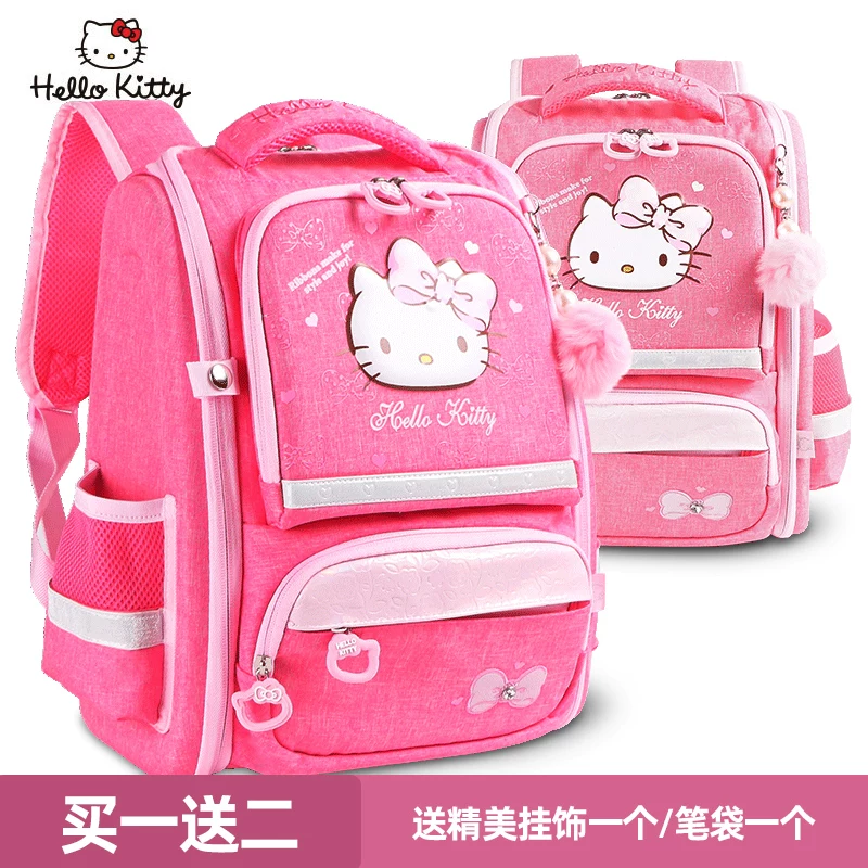 Hello Kitty, детский мультяшный космический вместительный школьный рюкзак легкий, 1–3 года, корейский стиль, защита позвоночника