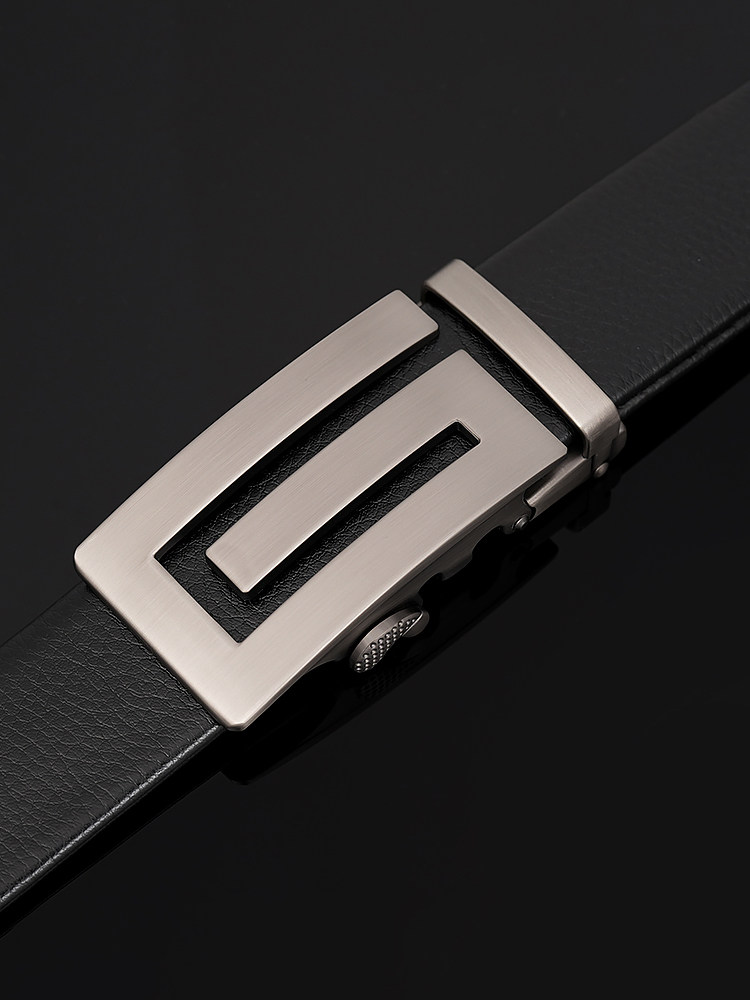 Belt Men's Genuine Leather Mulberry Silk Tie Gift Box for Boyfriend, Husband, Dad, Gift for Young People, Trendy Trouser Belt