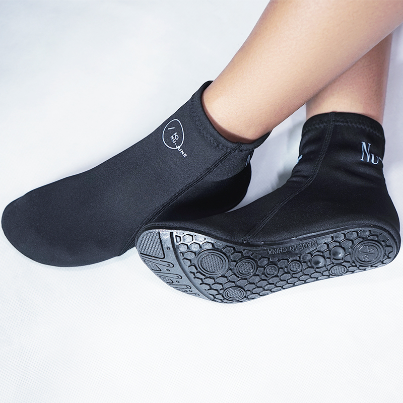 Nu-June Long tube beach shoe speed dry diving sock snorkeling adult vacation swimming equipment anti-slip thickening soft bottom