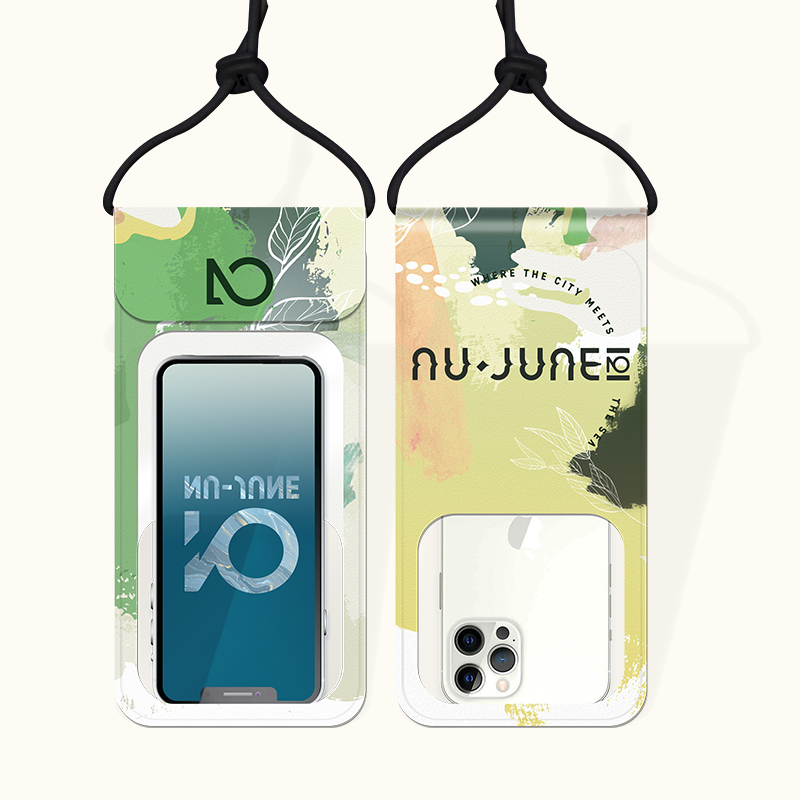 Nu-June swimming mobile phone waterproof bag underwater to take a dive hot spring general transparent touch screen protective shell