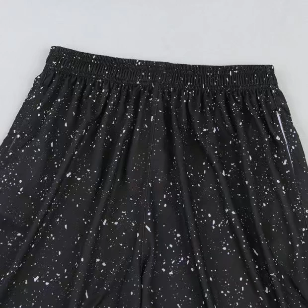 Loose plus size nam hip-hop quần bóng rổ quần short thể thao ngoài trời quần cắt ngắn thoáng khí cộng với quần béo qj126 - Quần thể thao