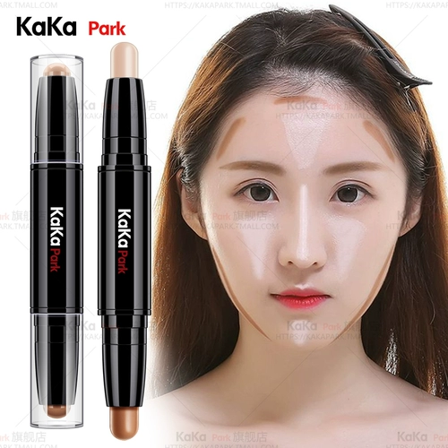 KAKAPARK Двусторонний стик для контуринга, хайлайтер, осветляющие тени для контуринга, тональный крем, коррекция силуэта