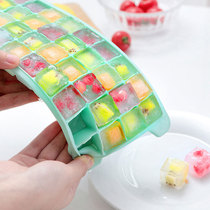 Silicone ice grid ice box Refrigerator frozen ice mold homemade ice hockey artifact Household small freezer auxiliary food