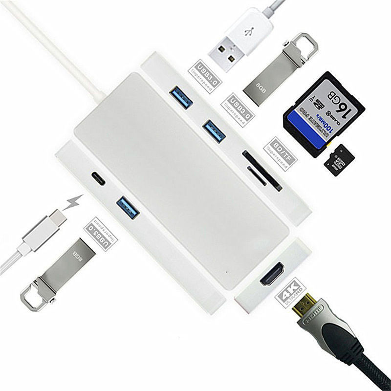 Docking Station Type-c Notebook Docking Station USB-C Converter Adapter HDMI Hub USB Card Reader