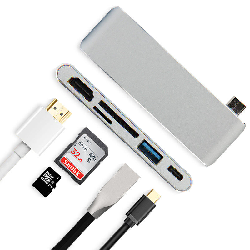 Yelian USB-C docking station Type-c notebook HDMI converter Thunderbolt 3 to USB card reader PD charging