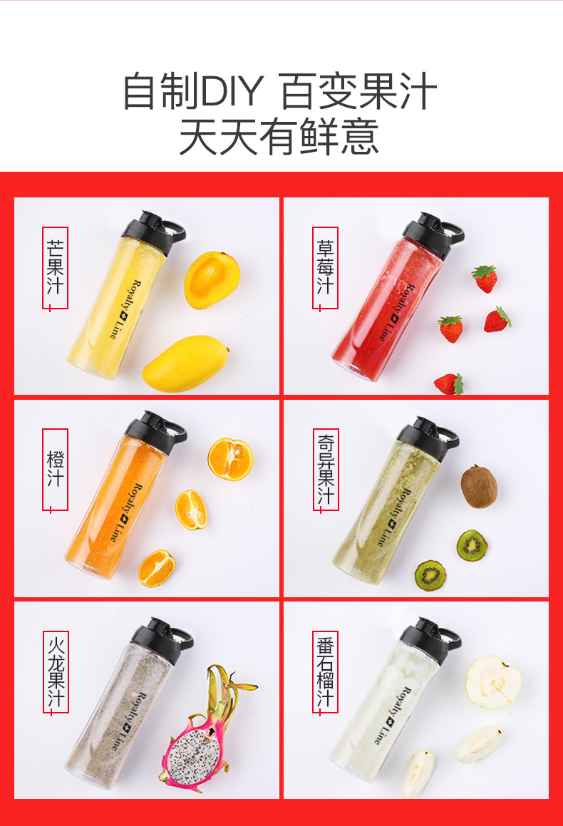 máy xay đa năng mini Máy ép trái cây cầm tay Thụy Sĩ Roja đa chức năng - Máy ép trái cây máy sinh tố công nghiệp