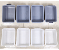 White thickened storage basin Storage basin receiving basin Commercial plastic basin Debris storage basin Lower bar basin Frozen basin Hotel
