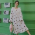 Cottonseed vỏ mùa thu và đồ ngủ mùa đông nữ flannel váy ngủ ngọt ngào phiên bản Hàn Quốc của phụ nữ lông cừu san hô dày dịch vụ nhà váy cho người trung niên Đêm đầm