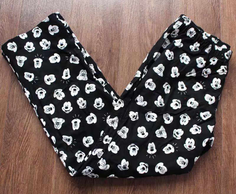 Quần cotton nữ tại nhà Nhật Bản đơn nữ quần tây nhà quần pyjama quần lỏng thẳng micro quần sooc nữ