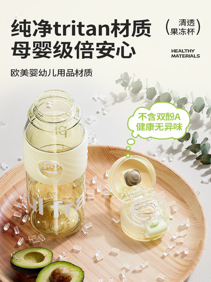 大嘴猴tritan水杯女生夏天学生杯子便携男生运动上学塑料随手杯