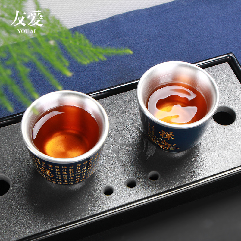 Love coppering. As silver heart sutra mantra ceramic cup great masters cup large kung fu tea sets accessories tea cup gift box