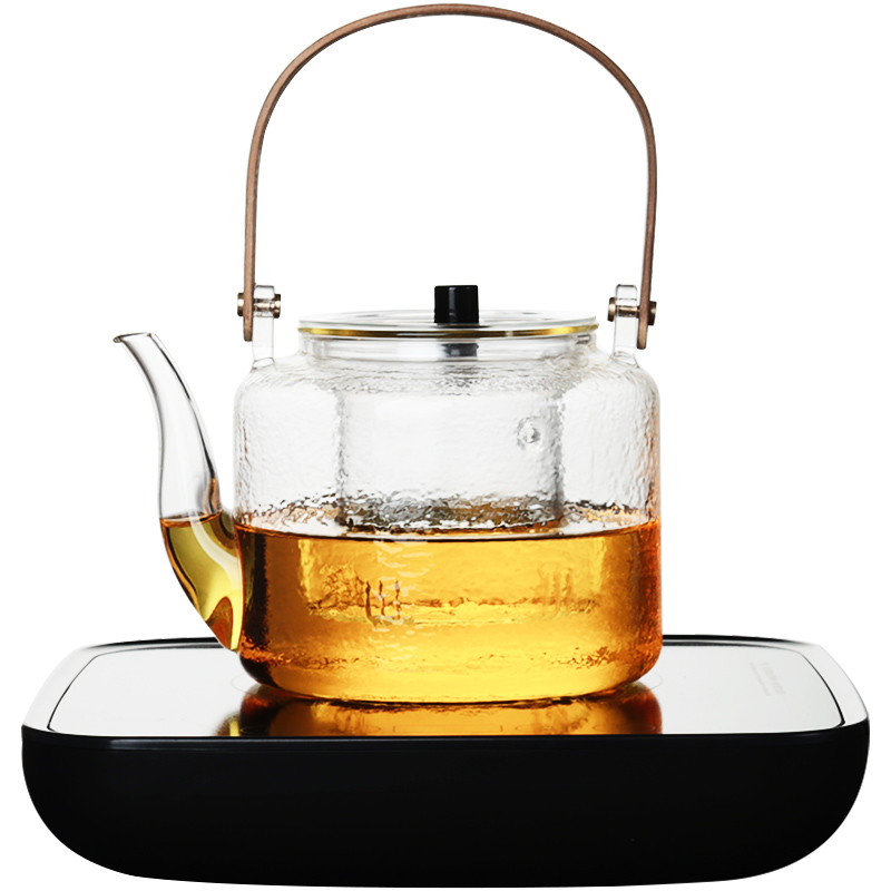 Love home cooked this tea machine electricity TaoLu heat - resistant glass teapot set steam steaming tea boiled the tea stove double tank