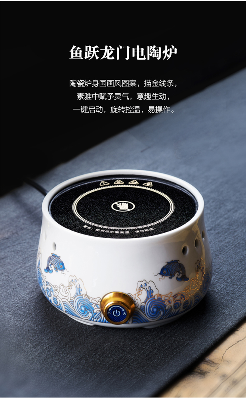 Love glass teapot cloisonne tea set more heat resistant high temperature electric TaoLu boiled tea, domestic large filtration pot