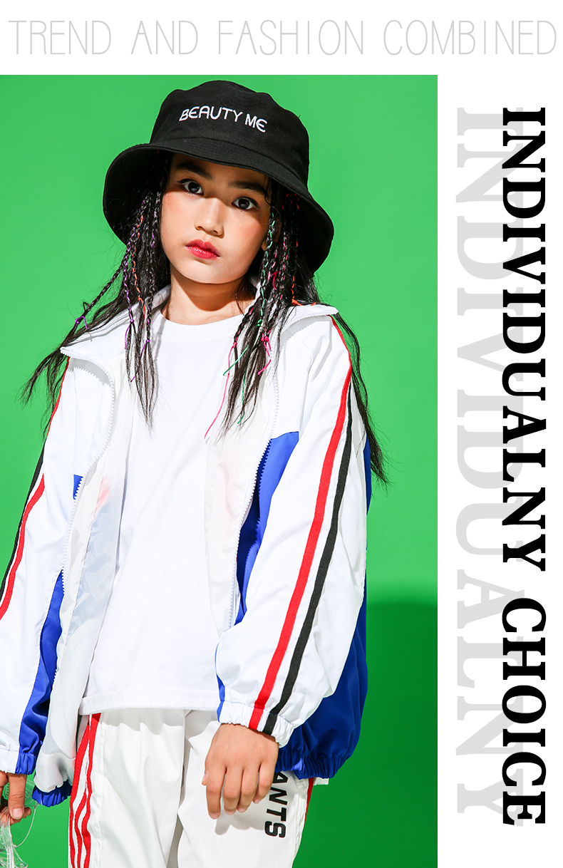 Quần áo trẻ em đường phố phù hợp với bé trai quần áo hip hop thủy triều mặc trang phục trẻ em bé trai hiphop quần áo jazz quần khiêu vũ cho bé
