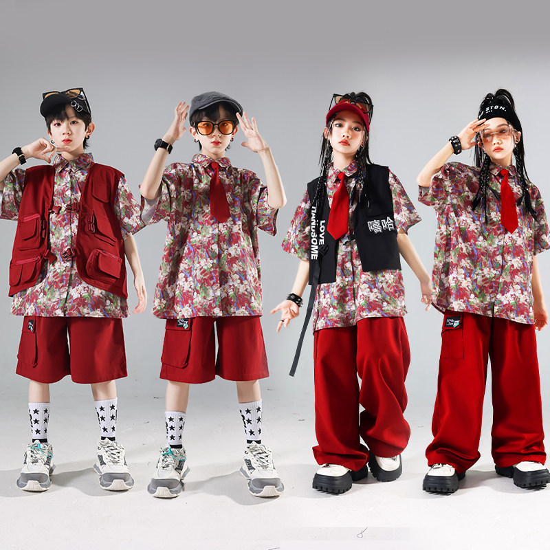 🎉孩子街舞演出必备🔥男孩港风复古嘻哈服装-儿童演出服-淘宝好物网