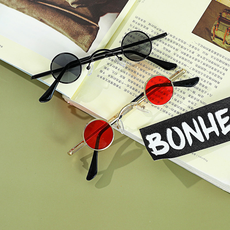 Children's Glasses Boy China Wind Retro Sunglasses Fall Sunglasses Girl Hip Hop HIP Walk Show Accessories-Taobao