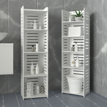 Toilet Bathroom shelf Wall-mounted floor-to-ceiling toilet toilet toilet rack Adjustable layer spacing storage artifact