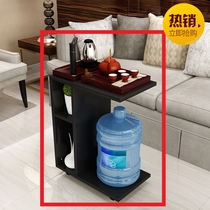 Simple modern small table Removable small coffee table Wheeled Kung Fu tea table Oval coffee table Creative tea cart