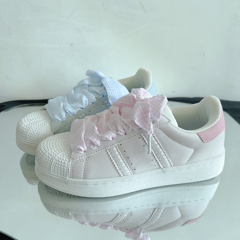 Yuanyang Shoes, Plaid Shoelaces, Thick-Soled Shell Shoes, Student Sneakers, Versatile for Summer, ins Sweet Round-Toe Sports Shoes Yuanyang Shoes, Plaid Shoelaces, Thick-Soled Shell Shoes, Student Sneakers, Versatile for Summer, ins Sweet Round-Toe Sports Shoes