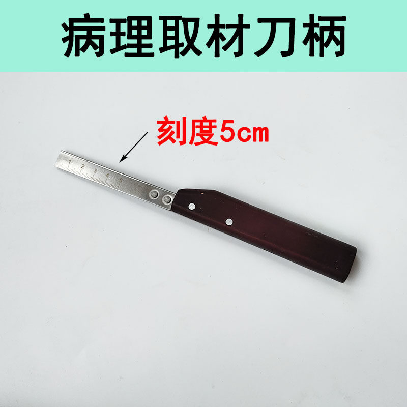 Pathology Sampling Shank Matching Leica Blade 819 Feather Blade R35 Sampling shank with scale