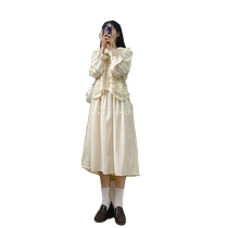 2024 New small sub-salt Department wears a hitch-age horse chia career Two suits Dress Dress Children Early Fall