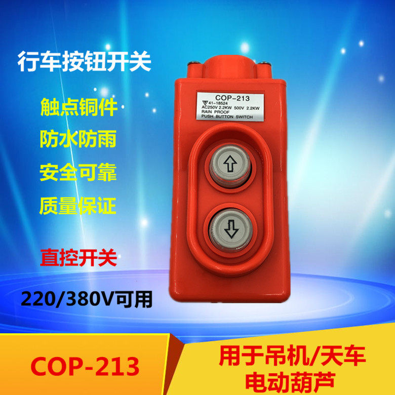 COP-213 driving switch Direct control crane crane three-phase direct control switch 380V up and down button switch