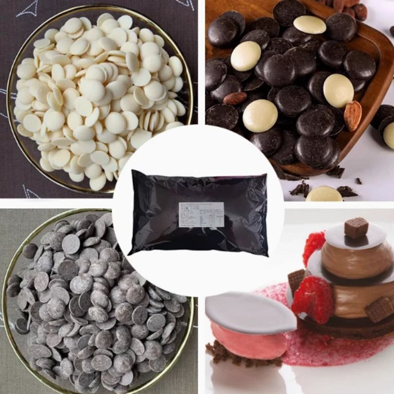 Aosai Pure Chocolate Coin with No Added Sugar, 2.5kg Dark Chocolate 58%, 31%, 40% Milk Pure Chocolate Coin