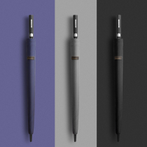 Umbrella long handle male large oversized double increase reinforcement thickened student handsome double straight umbrella custom logo