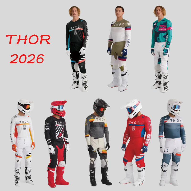 New Thor Motorcycle Riding Suit, Off-Road Riding Suit, Mountain Bike Riding Suit, Quick-Drying and Breathable