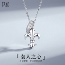 925 Pure Silver Necklace Light Extravaganza for Original Design Trend Student Lettering Pendant Remembrance Delivery Boyfriend