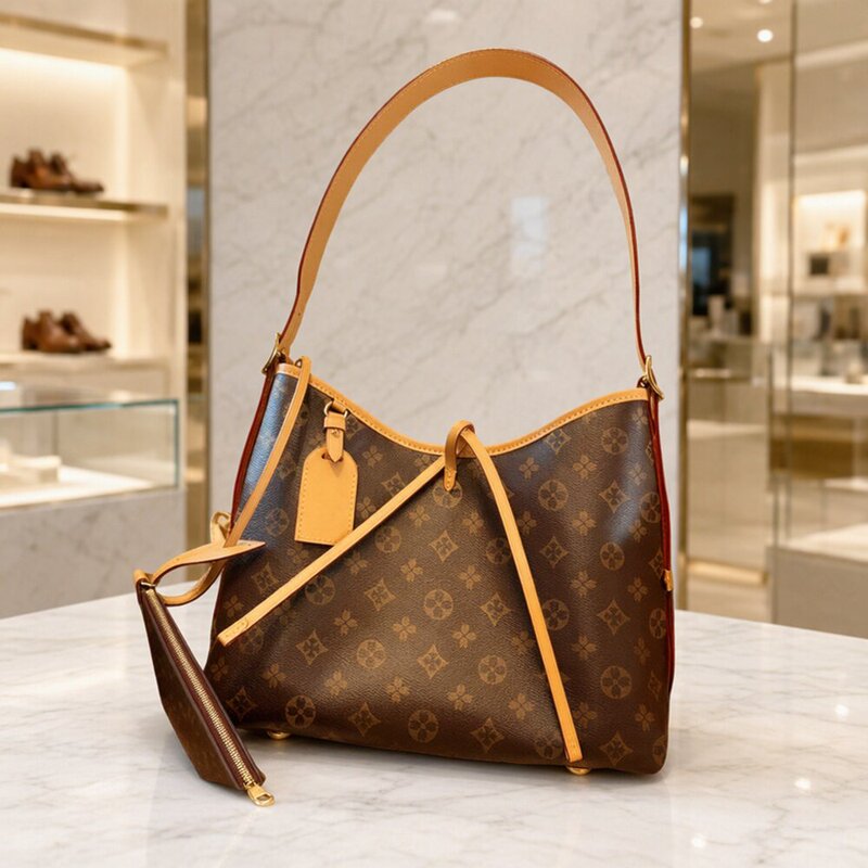 Hong Kong Genuine 2026 New Model Luxury Leather Vintage Classic Mother-Daughter Bag Single Shoulder Crossbody Women's Bag