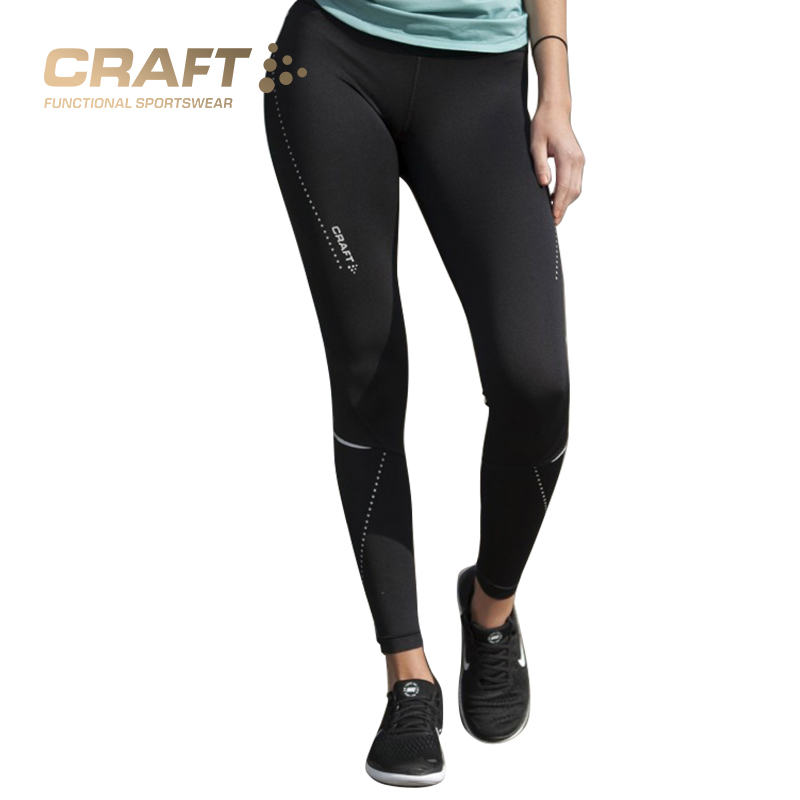 CRAFT yoga tights women's elastic sports running loose quick-drying fitness trousers peach hip bottoming pants