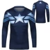 Người Sắt Người Nhện Đội Mỹ Avengers Thể Thao Co Giãn Cao Cơ Thể Dài Tay Mỏng Tập Thể Dục Quần Áo Thun Nam Áo phông dài