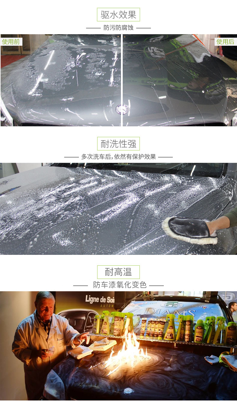 法国汽车美容第一品牌 GS27 进口巴西棕榈蜡 500ml 疏水抗污防刮 图10