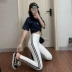 Quần legging lụa lụa mùa hè nữ mỏng mặc phiên bản Hàn Quốc là quần skinny mỏng và đa năng bó sát. - Quần tây thường