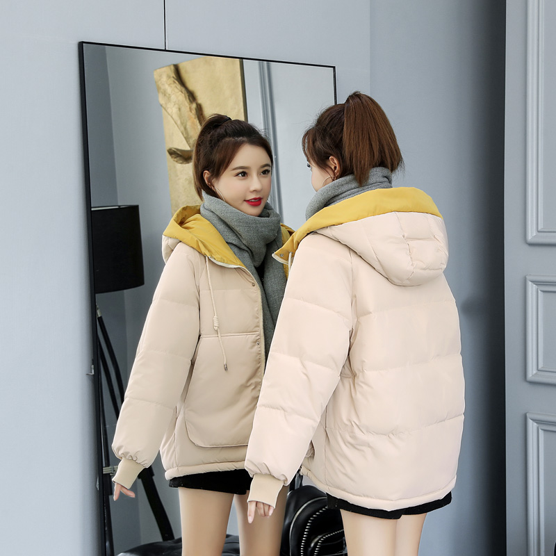 Pregnant women's down clothes Women in short style Autumn Winter 2023 Yangqi Han version Cotton clothes Loose Thickened Cotton Coat outside wearing jacket-Taobao