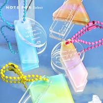  Letter lovers acrylic pendantIsland triflesymphony literary ins wind decoration bag hand account pendant