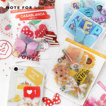 Letter lovers PVC big sticker pack Beautiful life Vintage cute girl hand account collage decorative stickers