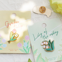  Metal broochFlower overture Morinaka cute pet up every dayAnimal and plant badge